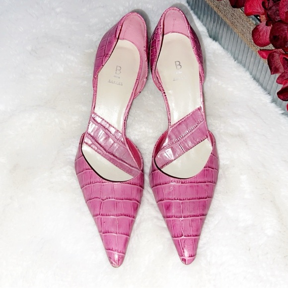 BAKERS Crump Pink Croc Leather Heel - Picture 7 of 8